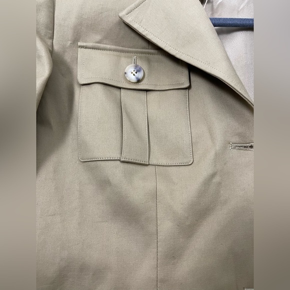 Michael Kors Collection~NWT~ Twill Silk-Lined~Military Jacket~Size 10~MSRP $1690 - Picture 13 of 13